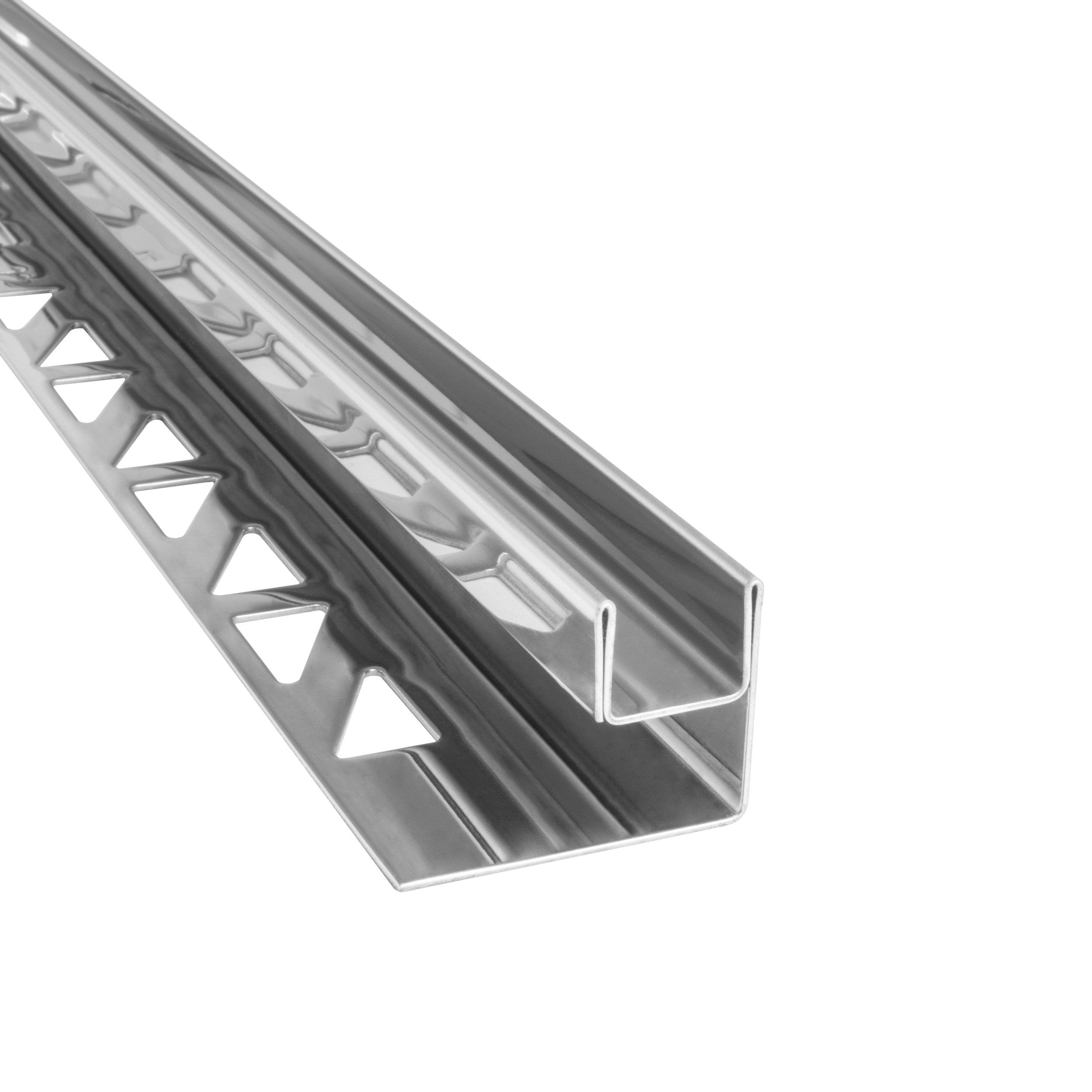 Glas-Fliesenprofil Edelstahl Klemmprofil Wandprofil V2A 2,5m H26,5mm 11mm Glas glänzend Glas-Fliesenprofil Edelstahl Klemmprofil Wandprofil V2A 2,5m H26,5mm 13mm Glas glänzend