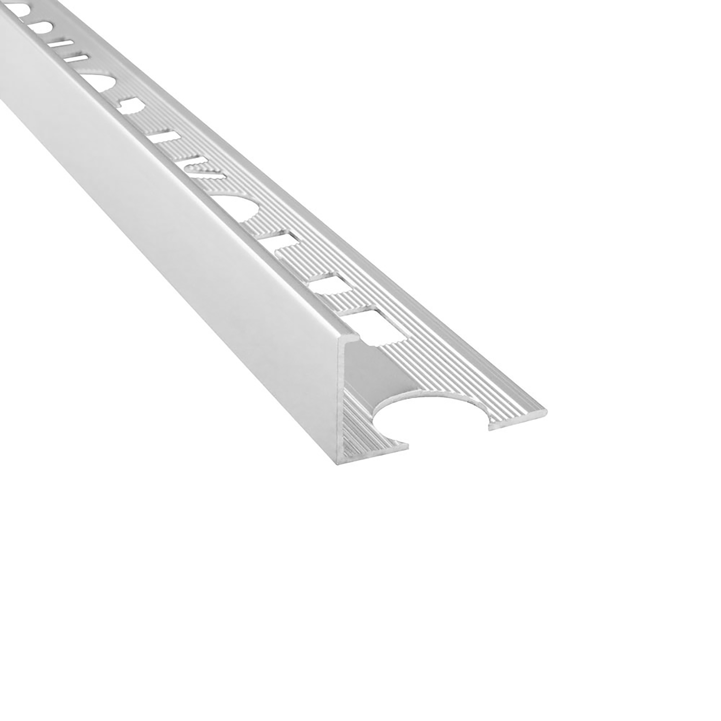 Alu L-Profil Fliesenschiene Fliesenprofil - silber - poliert 2,7m 15mm