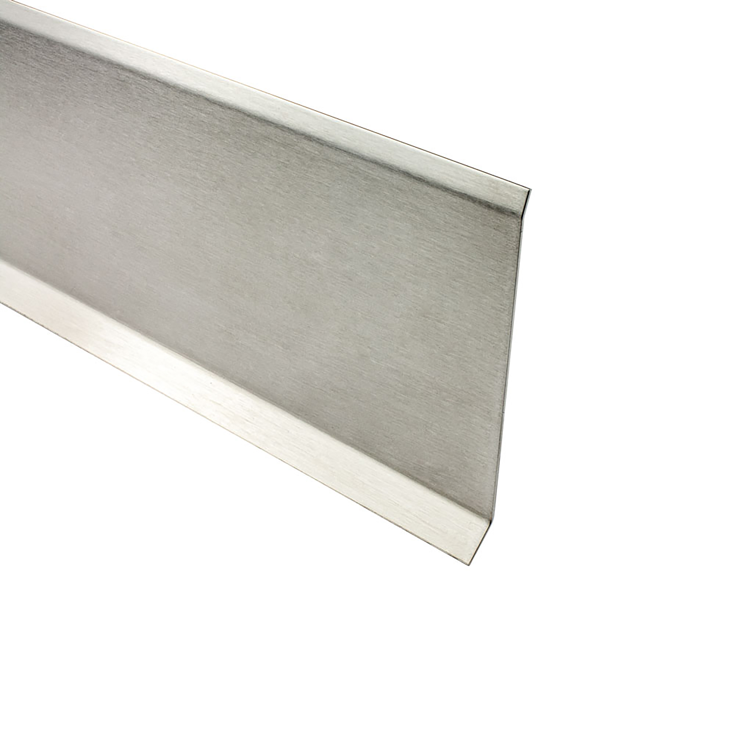 Sockelleiste Edelstahl Fußbodenleisten V2A L250cm 80mm gebürstet