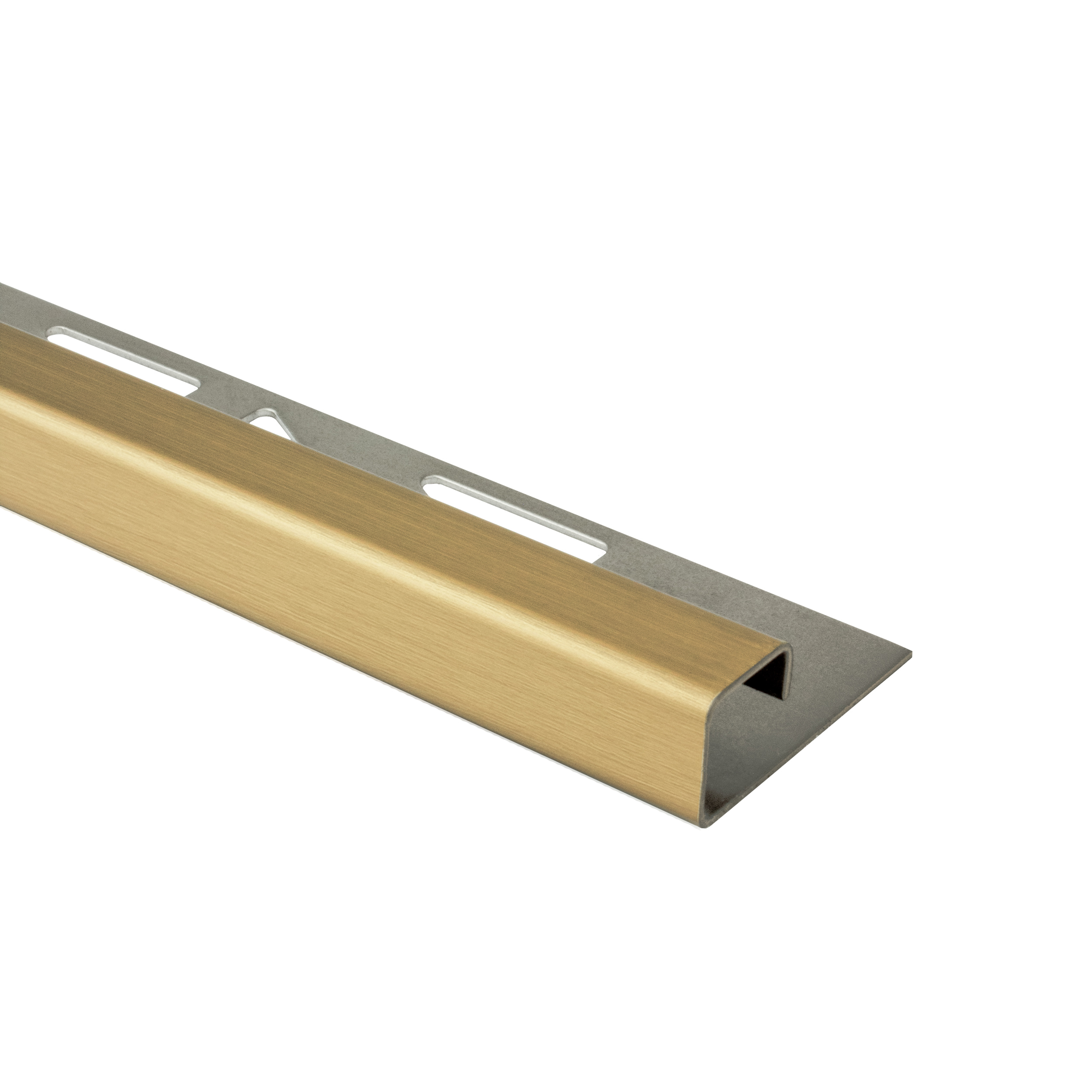 Quadrat Fliesenprofil Edelstahl V2A L250cm H10 gold gebürstet Quadrat Fliesenprofil Edelstahl V2A L250cm H10 gold gebürstet