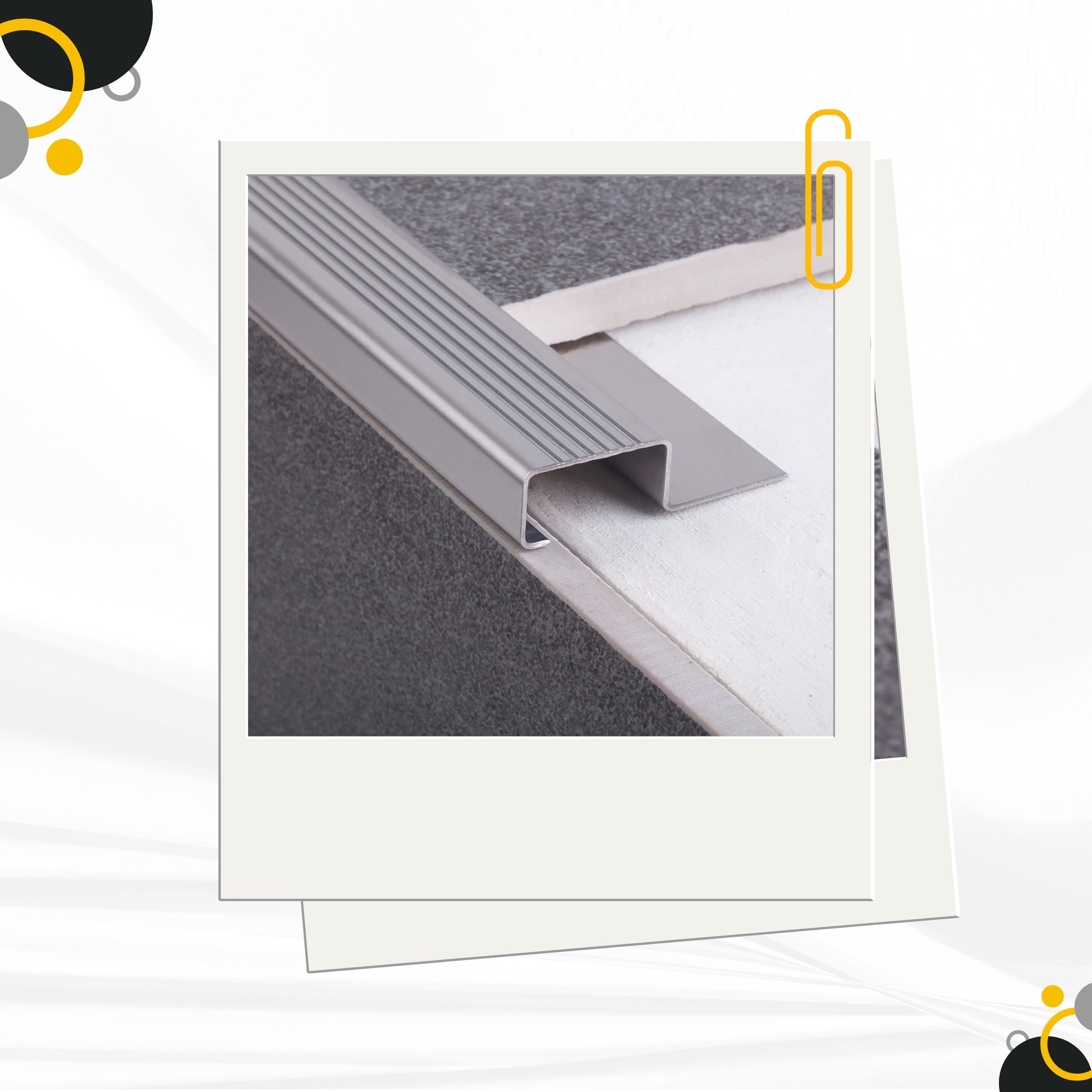 Edelstahl Stufenprofil Fliesenleiste Treppen H12mm Endkappe glänzend