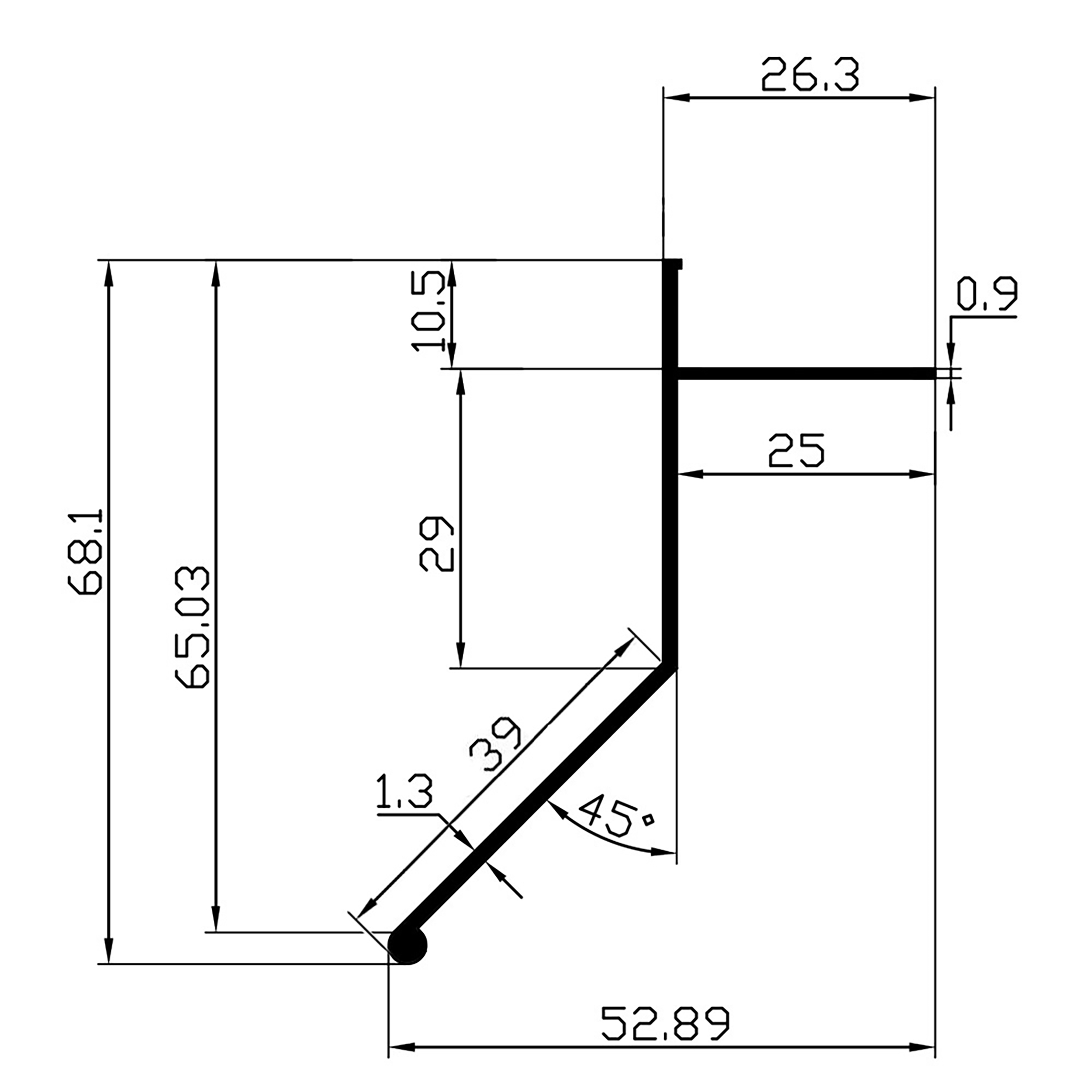 Alu Balkon Terrasse abtropf Profil Fliesenschiene Profil Schiene L300cm 10mm braun Alu Balkon Terrasse abtropf Profil Fliesenschiene Profil Schiene L300cm 10mm braun