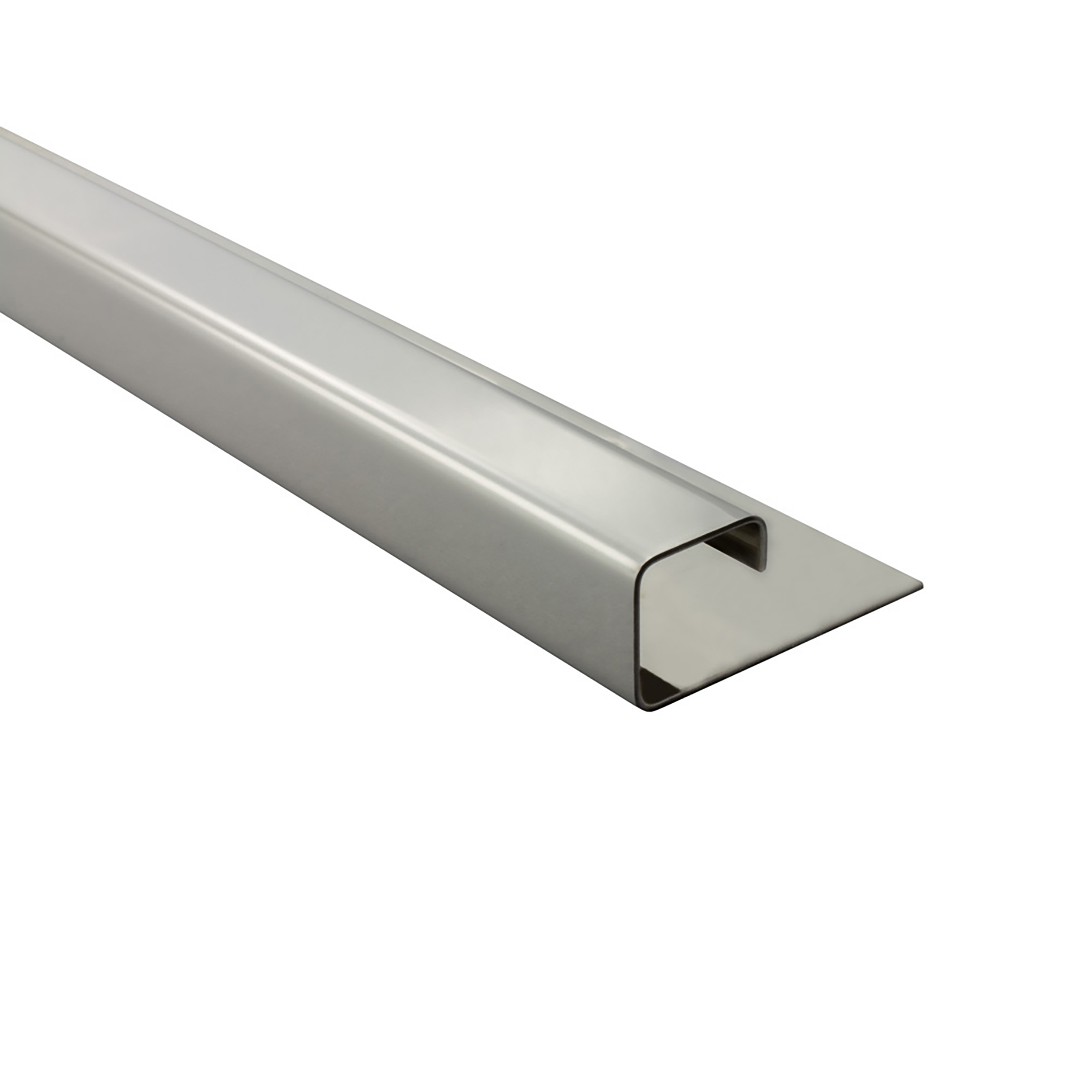 Quadrat Edelstahlschiene Profil Fliesenschiene Edelstahl V2A L250cm 12mm glänzend