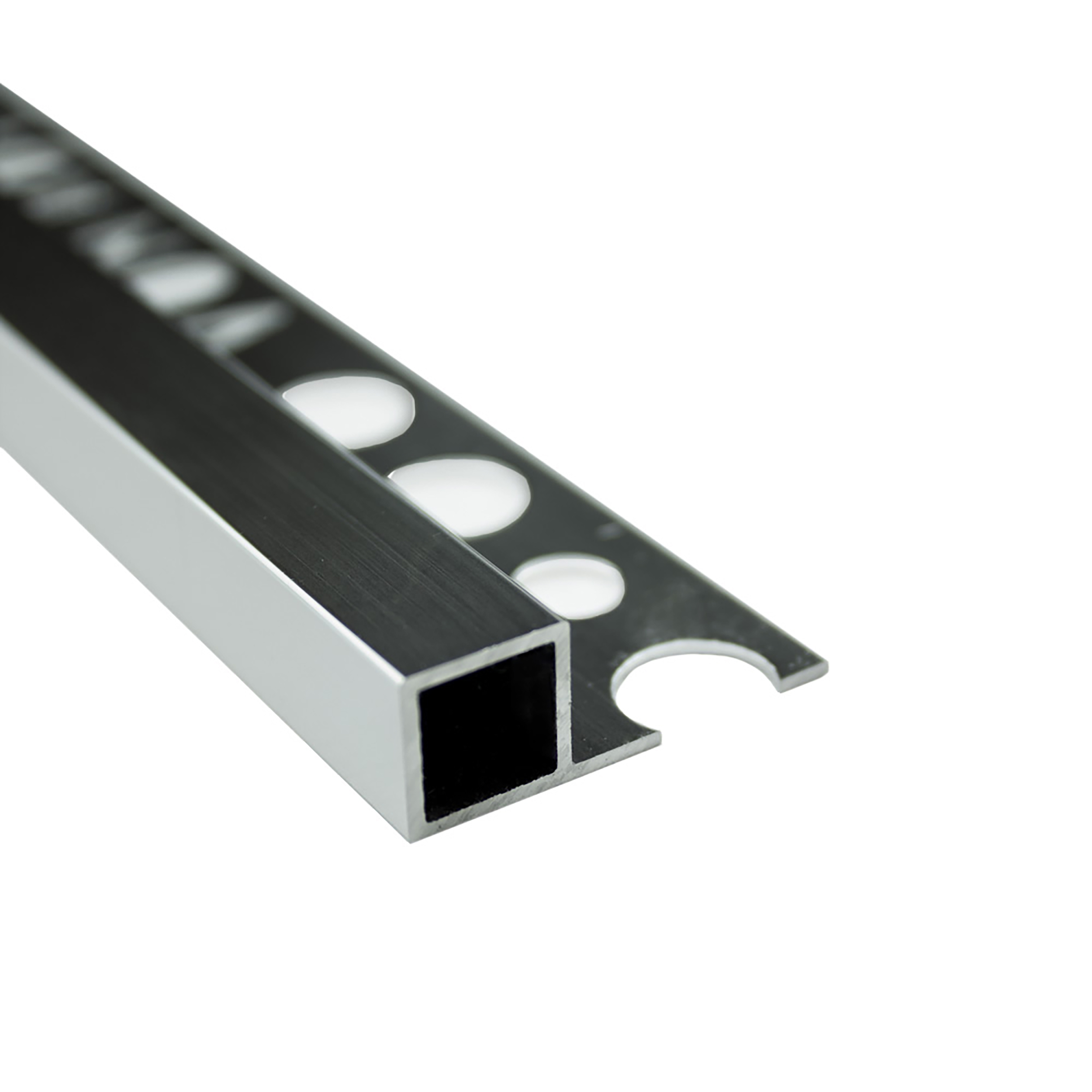 Alu Vierkant Quadrat Profil Fliesenschiene Schiene silber L270cm H10mm poliert Alu Vierkant Quadrat Profil Fliesenschiene Schiene silber L270cm H10mm poliert