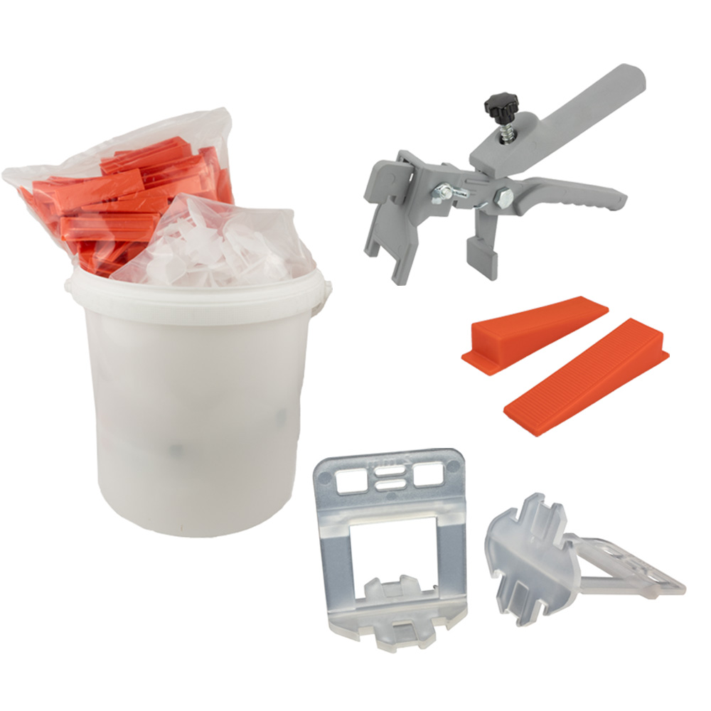Nivelliersystem XL 2 mm Basis-Set 100L+100K+K-Zange Nivelliersystem XL 2 mm Basis-Set 250L+250K+K-Zange