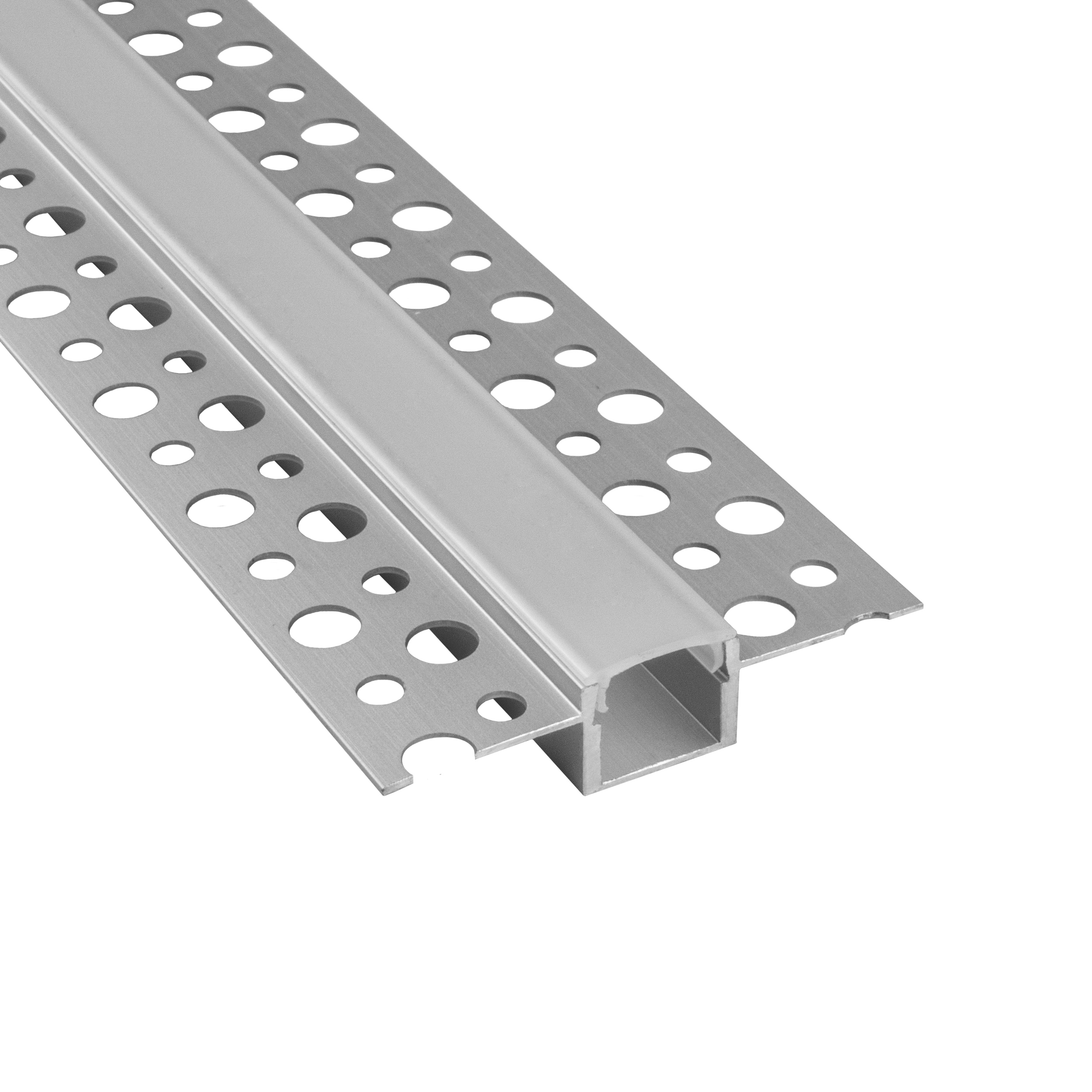 T77 LED Alu Unterputz Profil Trockenbau 11mm silber 2m opal