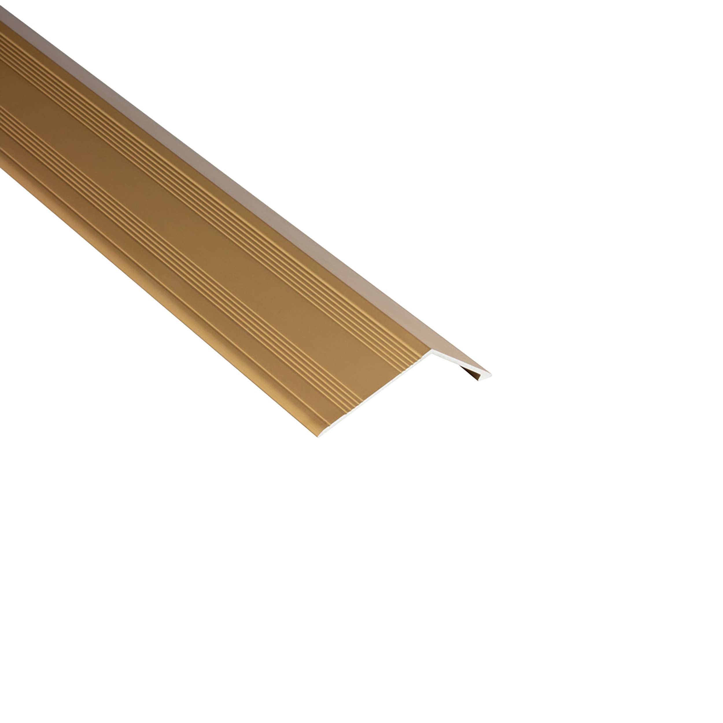 Alu Profil Übergangsschiene Übergangsprofil Laminat matt L270cm 15mm gold
