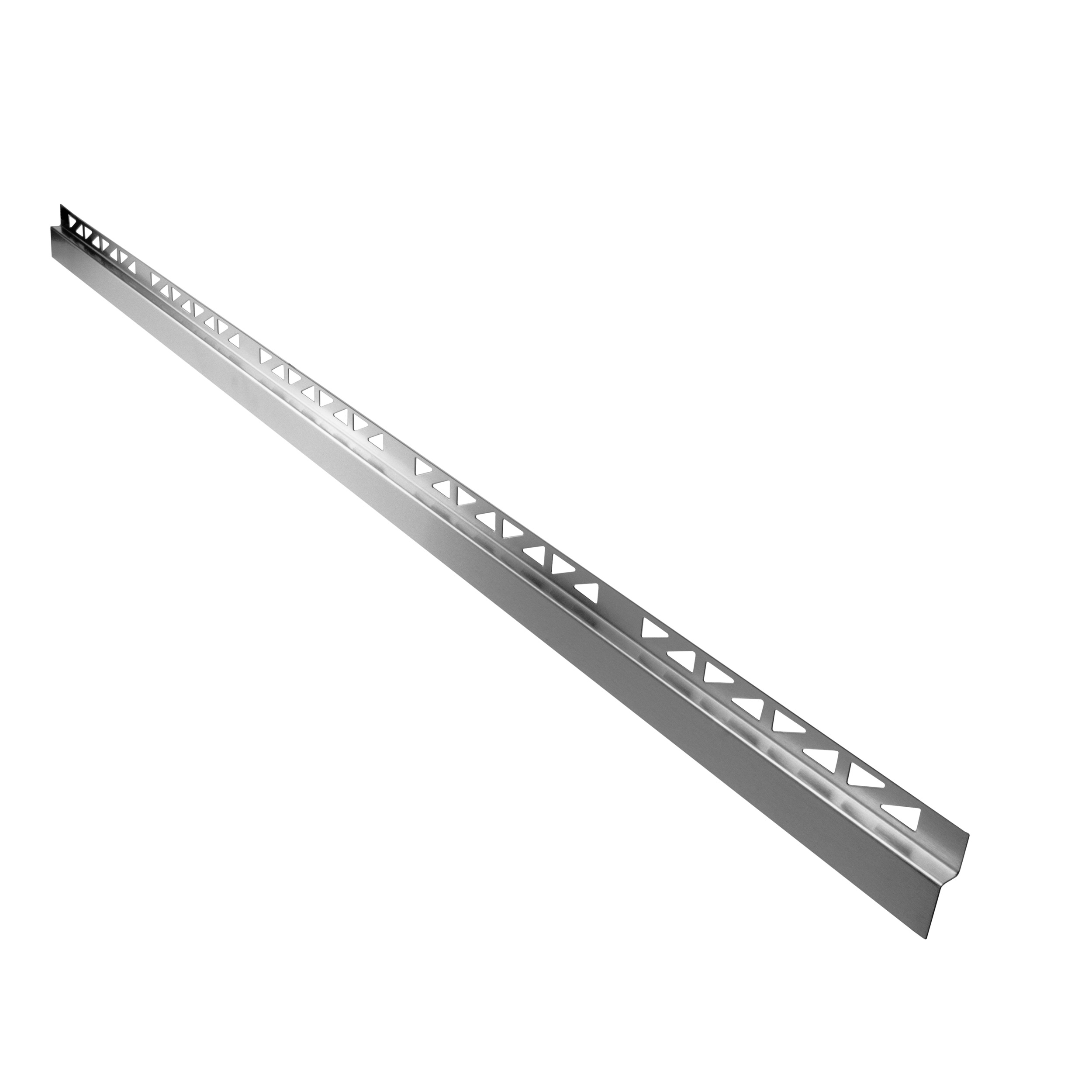 Dusch-, Wand-, Keil-Profil Gefälleprofil begehbare Dusche gebürstet 12mm Typ 6 - Mitte - 150cm