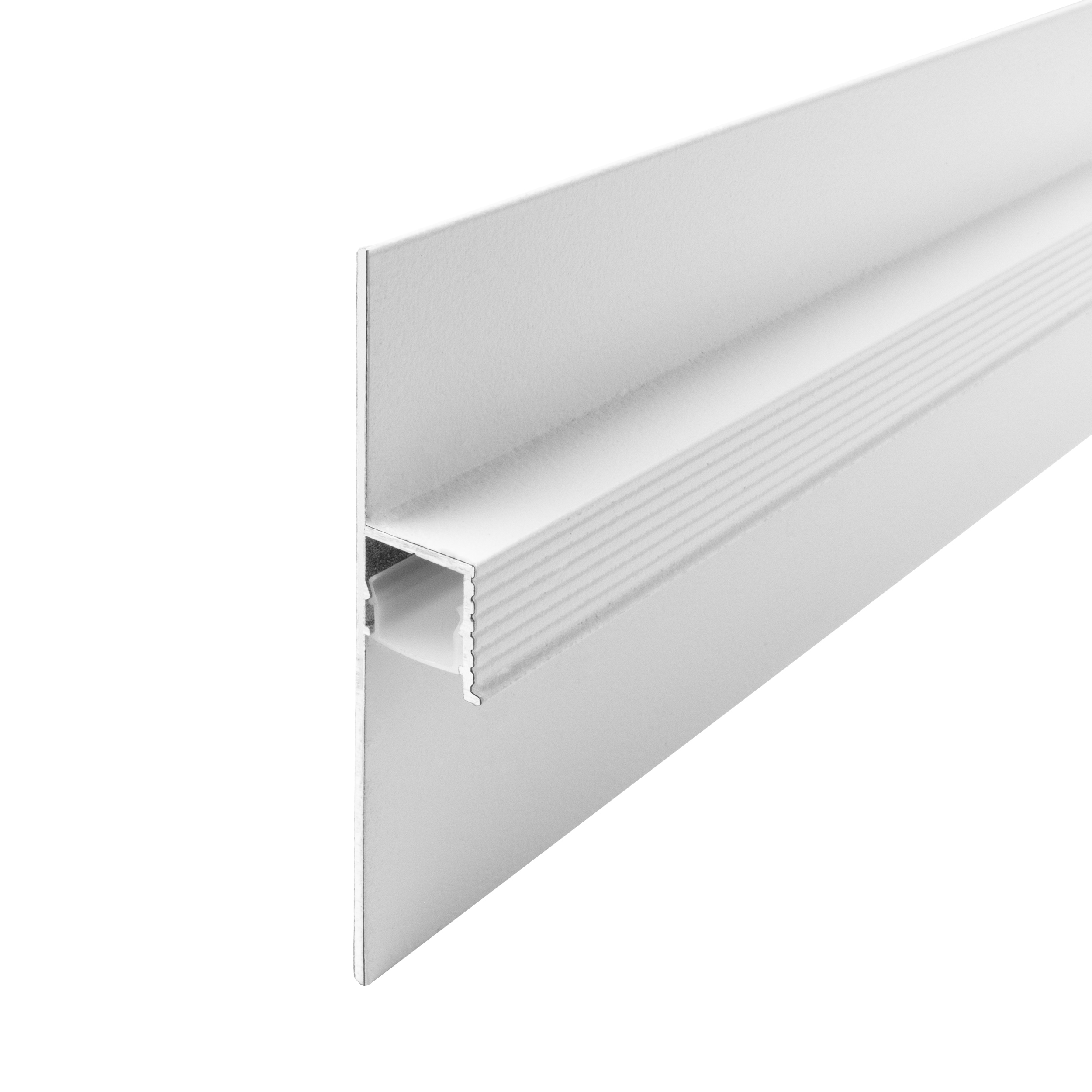 LED Schattenfugen Trockenbauprofil Weiß – für LED-Strips bis 11?mm 2m opal