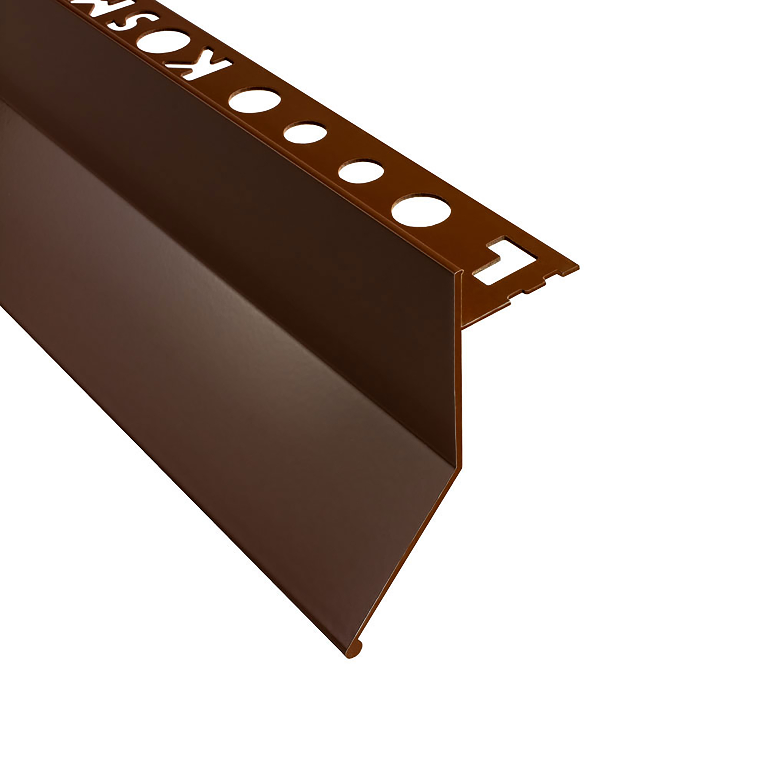 Alu Balkon Terrasse abtropf Profil Fliesenschiene Profil Schiene L300cm 10mm braun