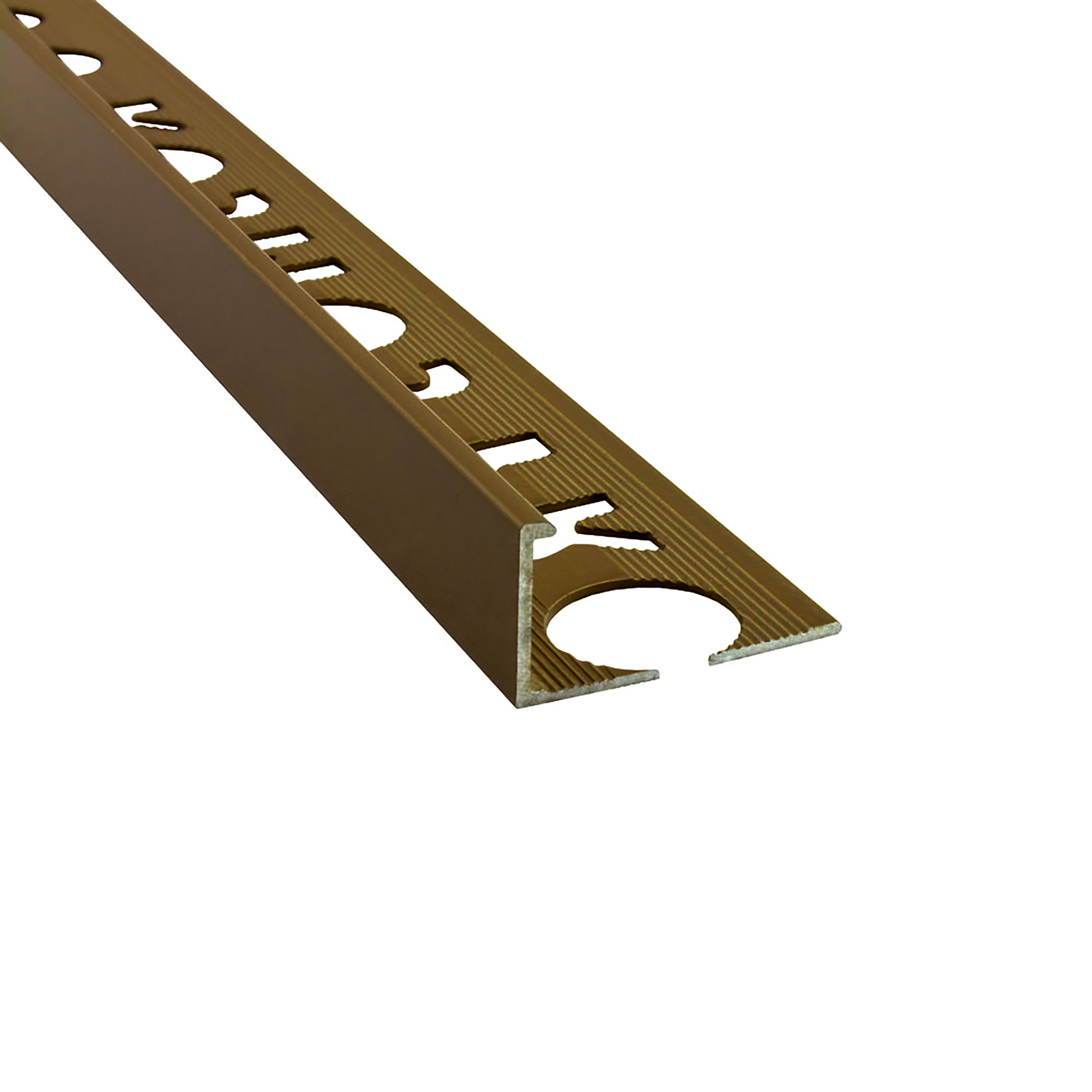 Alu L-Profil Fliesenschiene Fliesenprofil gold matt L270cm 10mm Alu L-Profil Fliesenschiene Fliesenprofil gold matt L270cm 10mm