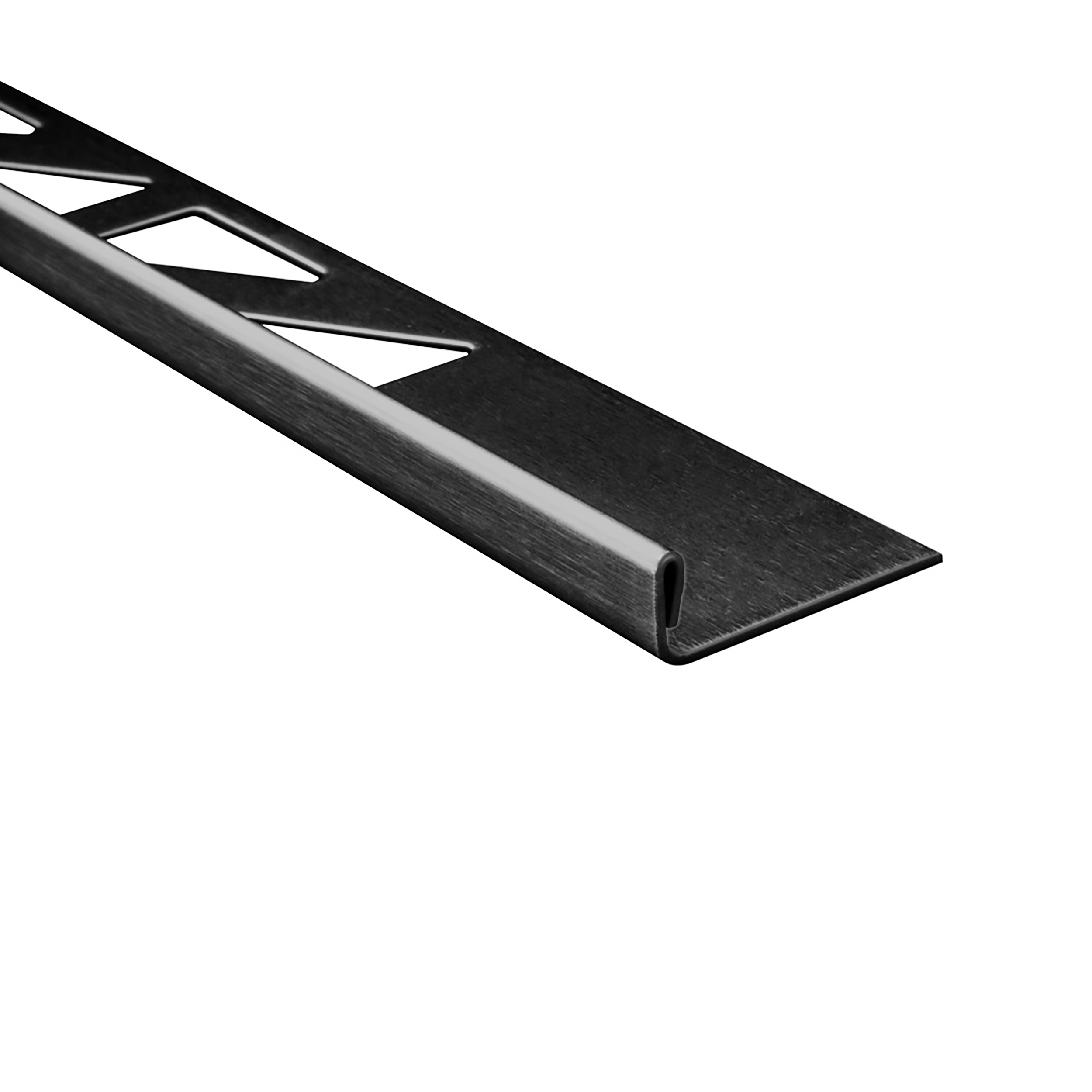 L-Profil Edelstahlschiene Fliesenprofil V2A L250cm 4,5mm schwarz anthrazit gebürstet
