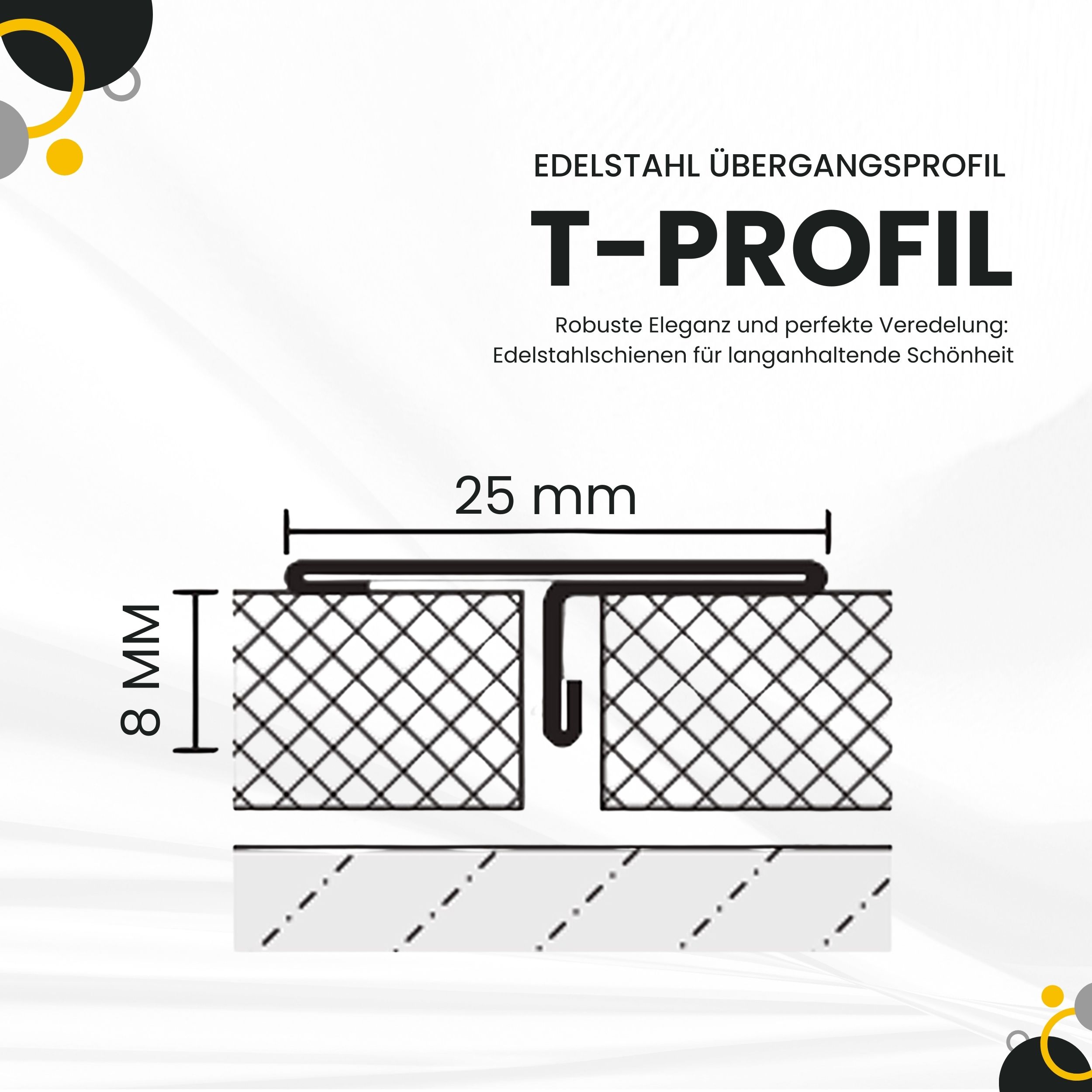 T-Profil Edelstahl Schiene Übergangsprofil V2A gebürstet glänzend farbig L250cm 25mm T-Profil Edelstahl Schiene Übergangsprofil V2A L250cm 25mm rose gebürset