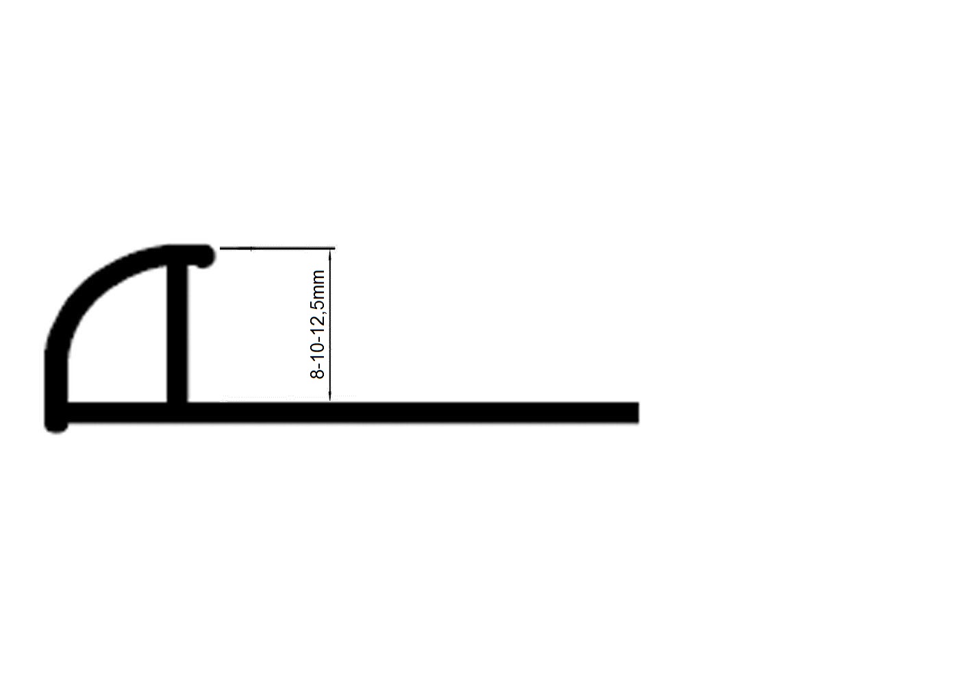 PVC Viertelkreis Fliesenschiene Fliesenprofil Kunststoff Schiene weiß L250cm PVC Viertelkreis Fliesenschiene Fliesenprofil Kunststoff Schiene 12,5mm Jasmin